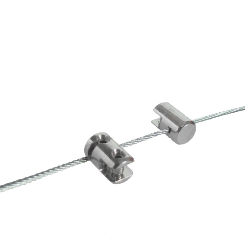 Satin chrome plated clamps
